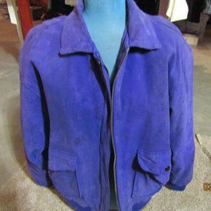 suede purple jacket size m